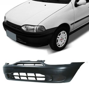 Parachoque Fiat Palio 1996 Até 2002 Siena 1996 Até 2000 Palio Weekend 1997 Até 2000 Dianteiro Preto Texturizado